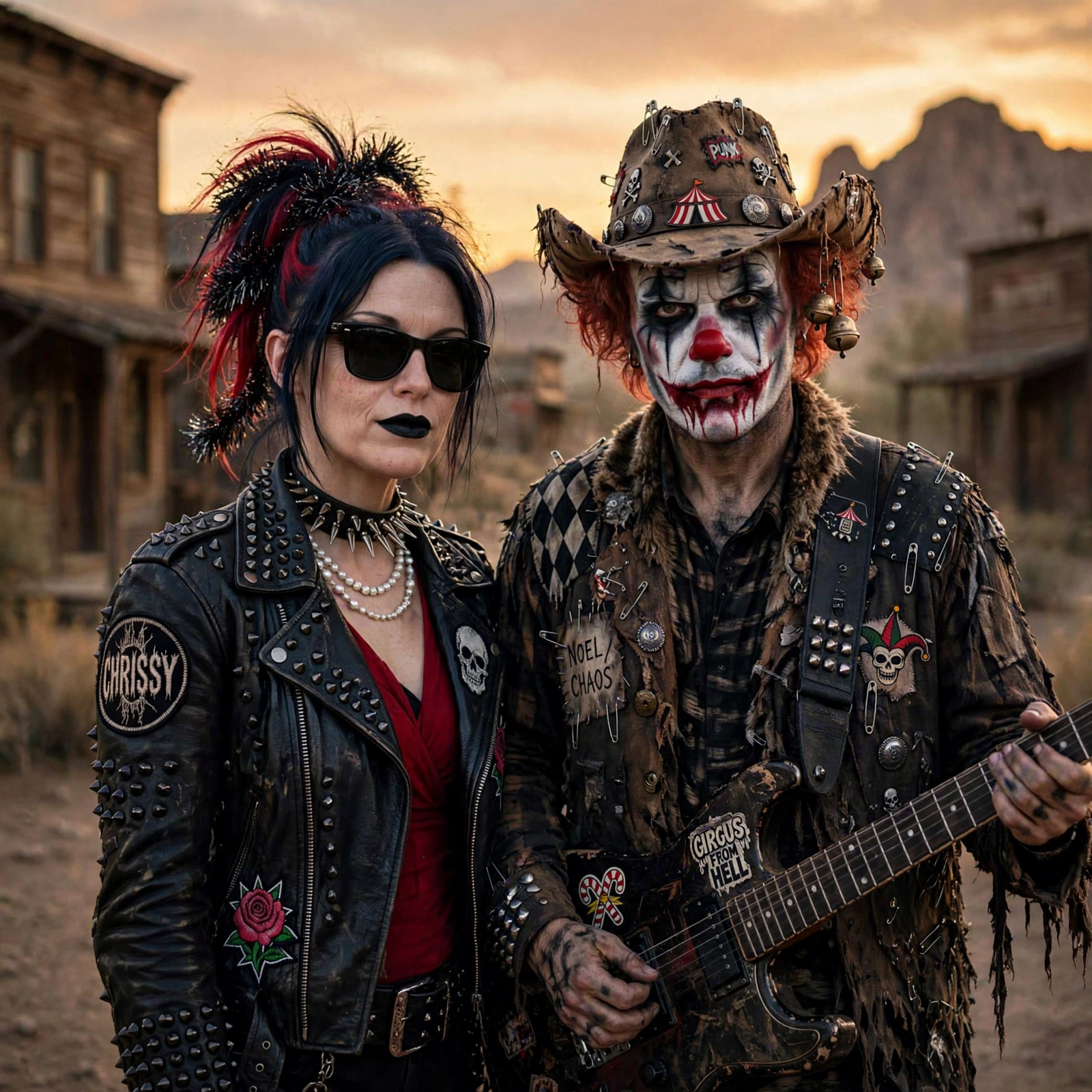 Chrissy and Noel Chaos in the ghost town